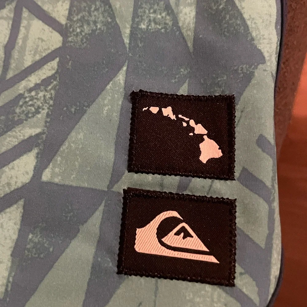 Quiksilver Aqua and Navy Men's Swim Trunks